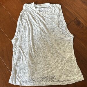 Sheer leopard lulu top